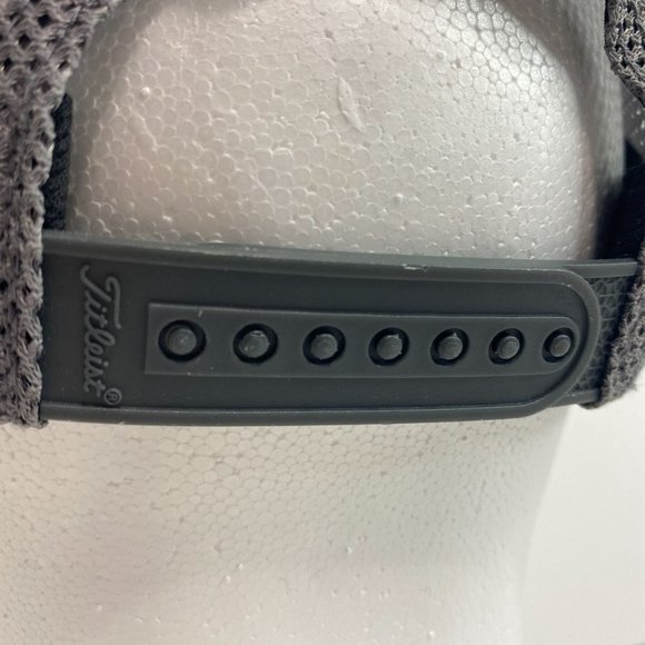 Titleist Footjoy Pro V1 Snapback Hat Gray Mesh Embroidered Golf Dad Cap - Picture 5 of 9